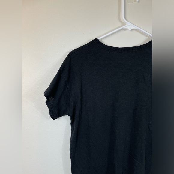 Madewell Black Plain Cotton Women's  T-Shirt Career Summer Size M - Picture 6 of 10